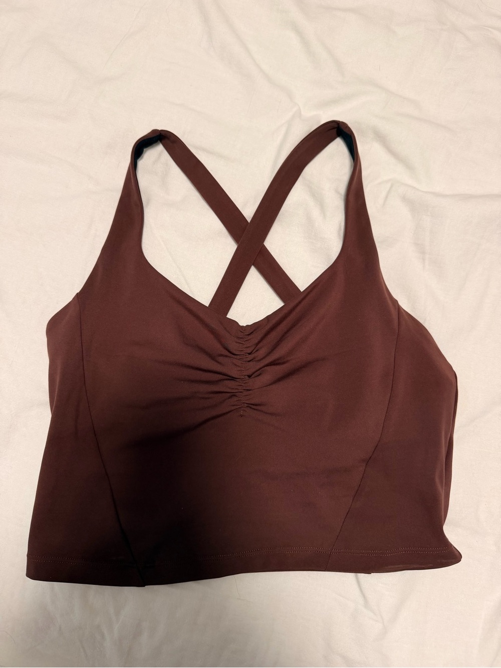 Liason the Label Scrunch Tank Mocha Brown